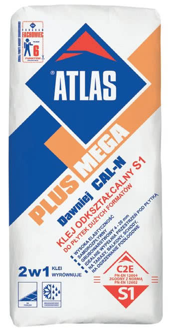 Klej odkształcalny S1 do płytek podłogowych dużych formatów ATLAS PLUS MEGA