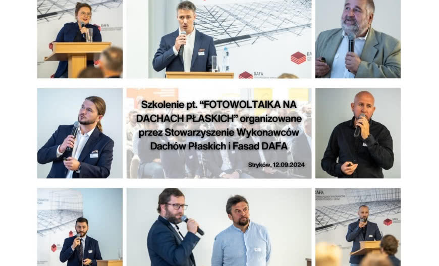 Relacja ze szkolenia „Fotowoltaika na dachach płaskich”