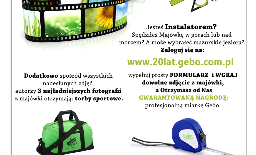 Konkurs Majowy Gebo z Nagrodami!