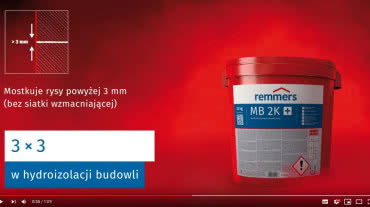 MB 2K Remmers do wielofunkcyjnej hydroizolacji budowlanej