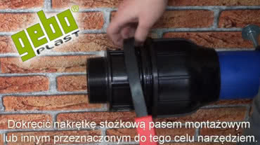 Gebo Plast. Łączniki zaciskowe z tworzywa sztucznego powyżej 75 mm średnicy